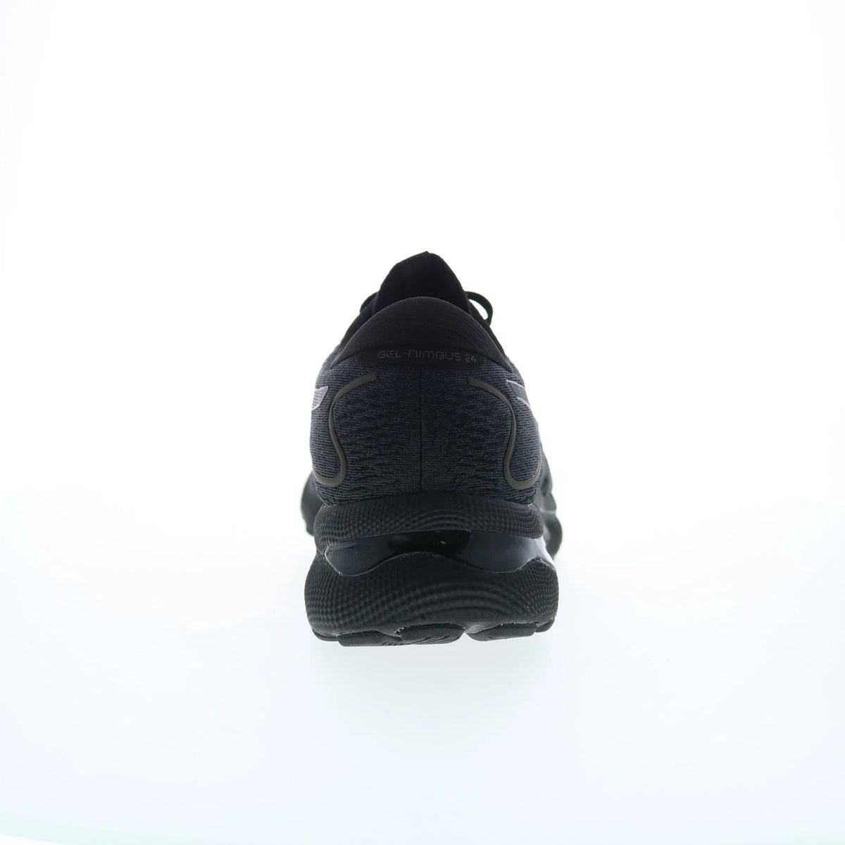 Asics Gel-Nimbus 24 Mens Black Leather Extra Wide Athletic Running Shoes