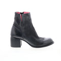Grove Womens Black Leather Zipper Ankle & Booties Boots