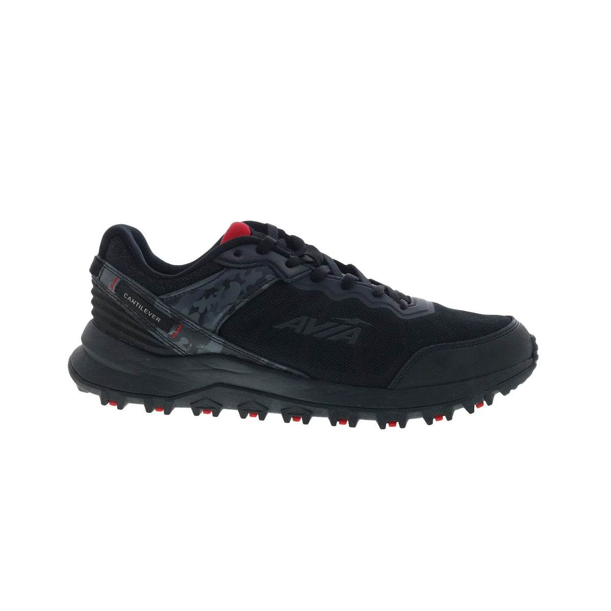 Avia Ultra AA50038MBRB Mens Black Leather Athletic Hiking Shoes