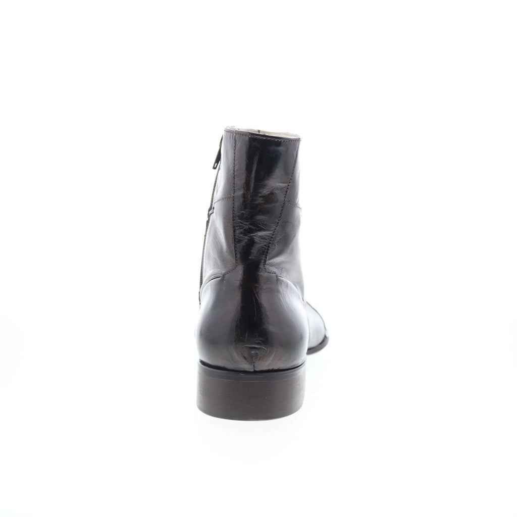 Astton Winnebago 2124 Mens Brown Leather Zipper Casual Dress Boots