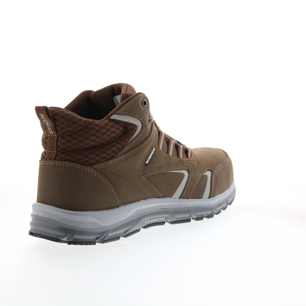 Avenger Thresher Alloy Toe Electric Hazard Waterproof Mens Brown Work Boots