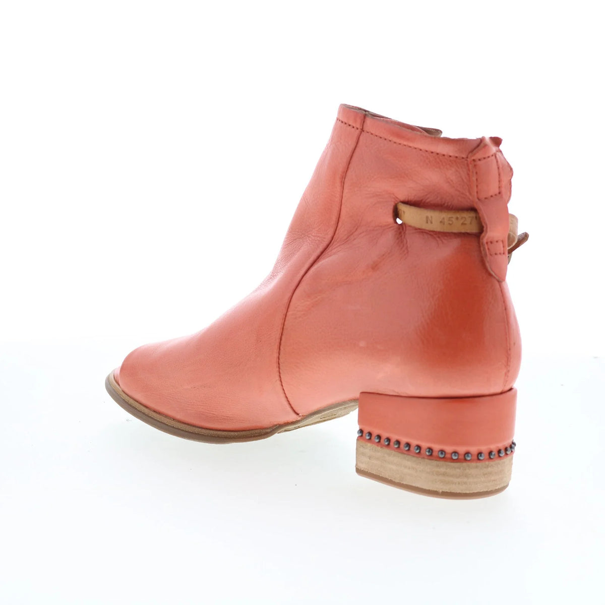 Morgan Womens Brown Leather Hook & Loop Ankle & Booties Boots