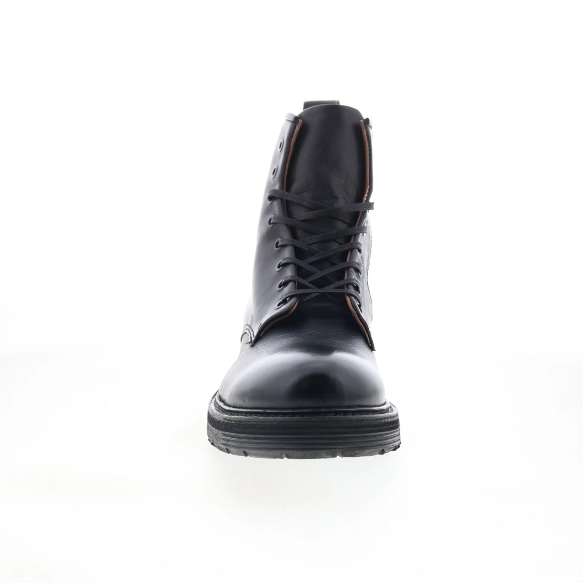 Renald U32210-201-6002 Mens Black Leather Zipper Casual Dress Boots