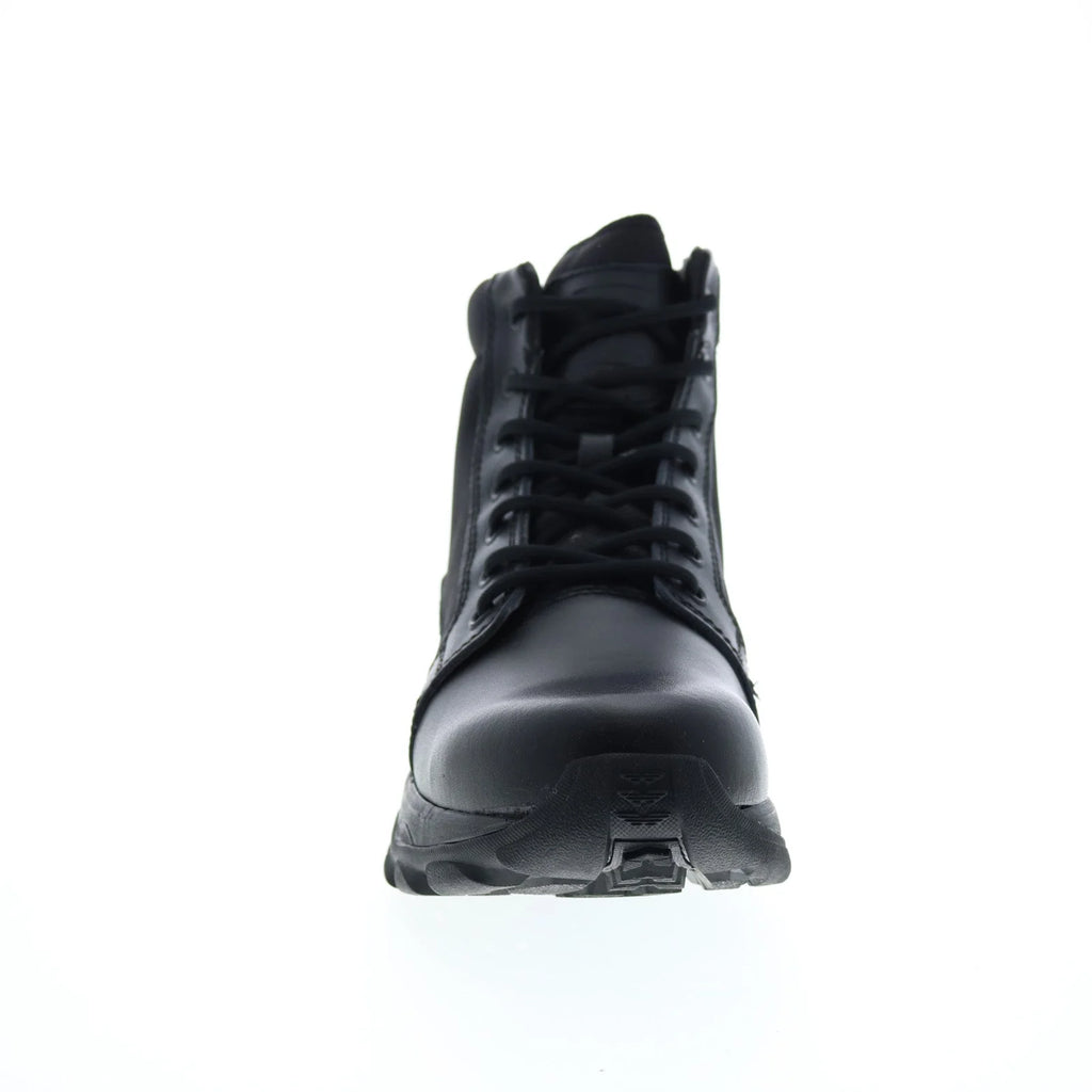 Bates Fuse Mid Side Zip E06506 Mens Black Wide Leather Tactical Boots