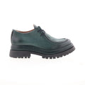 Daley Womens Green Leather Slip On Casual Dress Boots