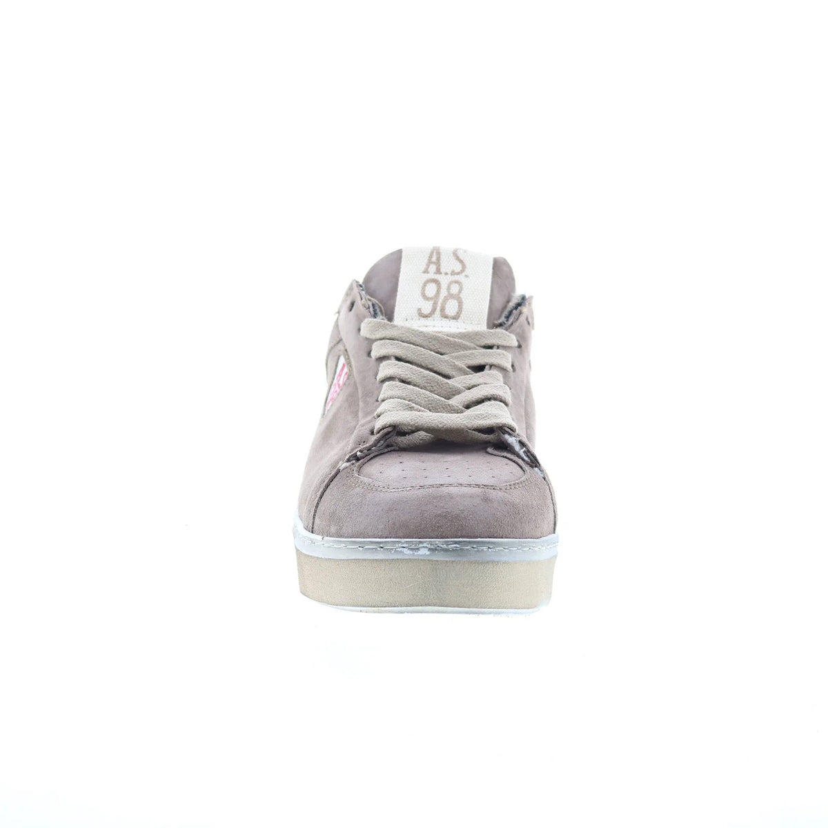 Flanch Mens Gray Leather Lace Up Lifestyle Sneakers Shoes