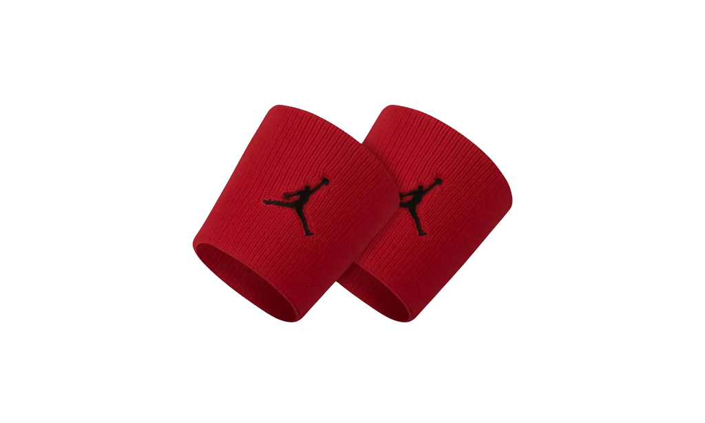 Jumpman Dri-fit Wristbands 2pack Red Unisex Style : Jkn01 "RED/BLACK" JKN01 605