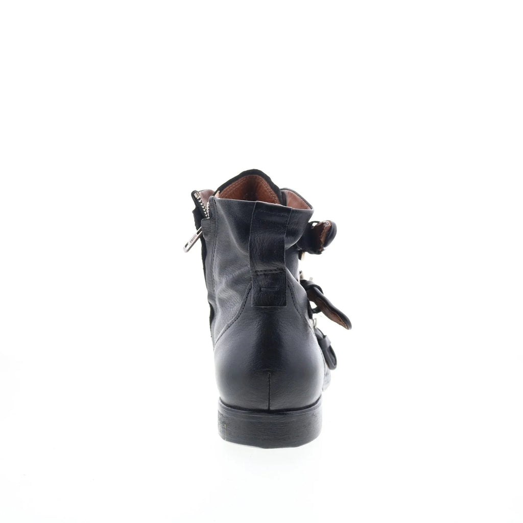 Cooper Mens Black Leather Zipper Casual Dress Boots