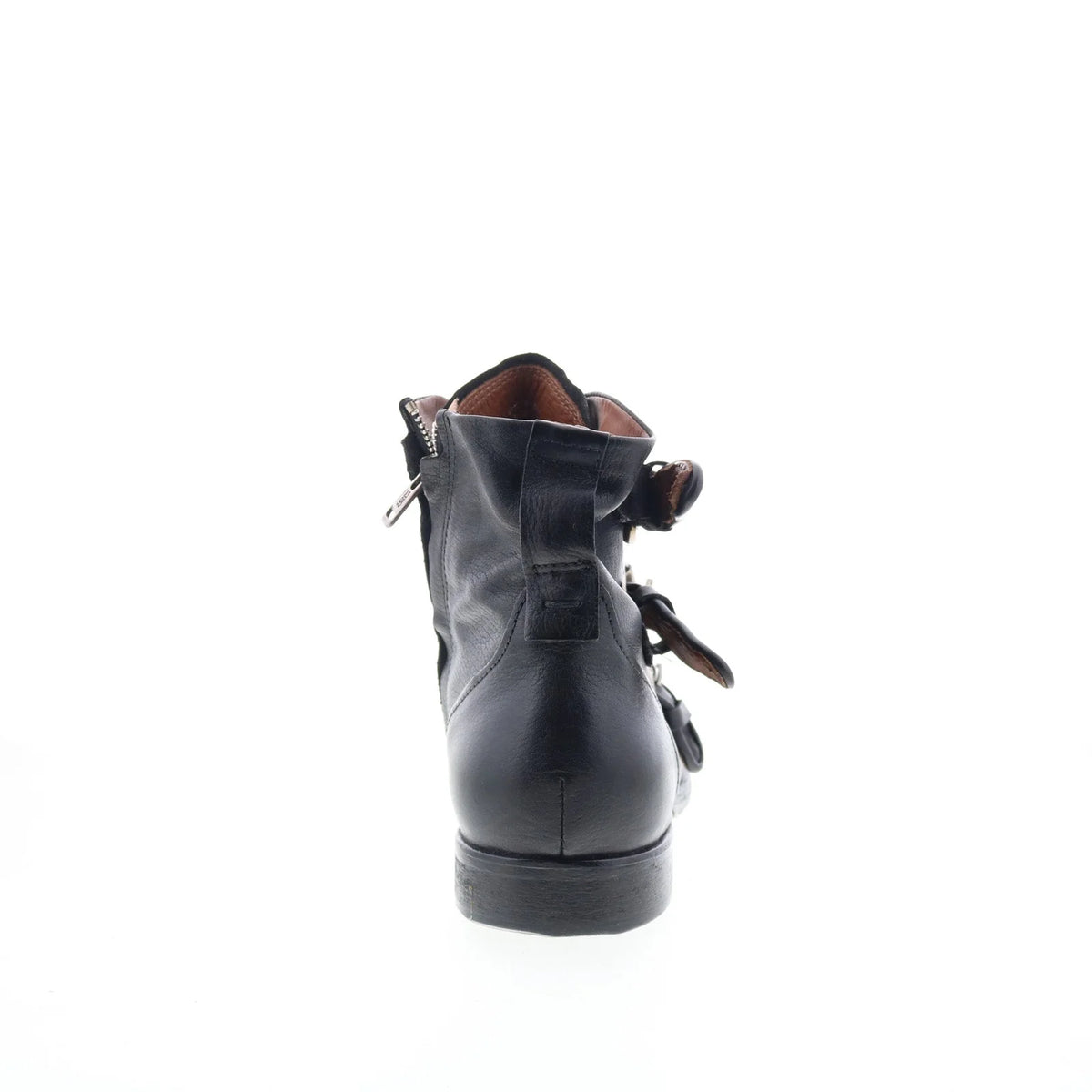 Cooper Mens Black Leather Zipper Casual Dress Boots