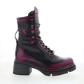 Emper Womens Black Leather Lace Up Casual Dress Boots