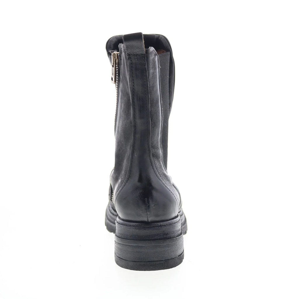 Lowe Womens Black Leather Zipper Casual Dress Boots