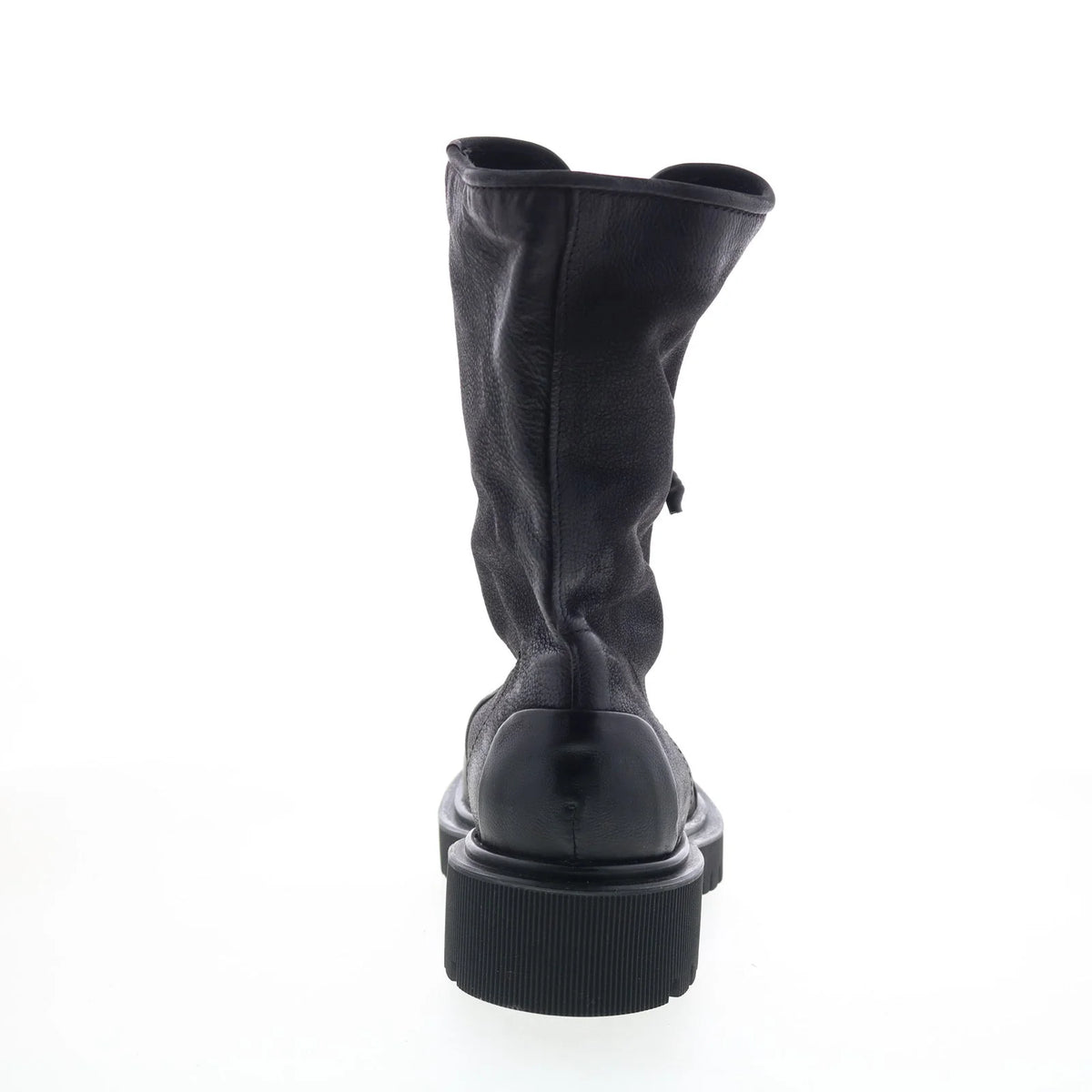 Tobie Womens Black Leather Zipper Casual Dress Boots