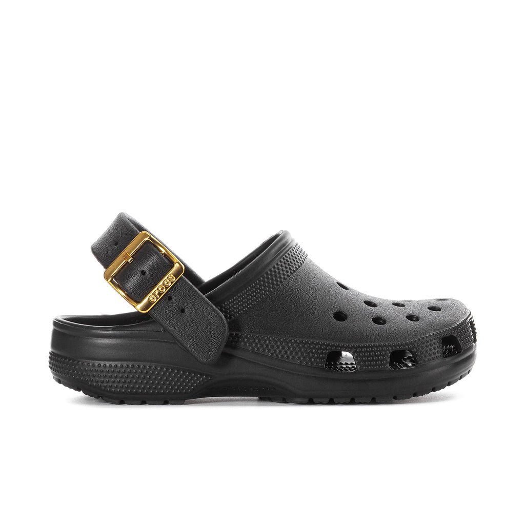 Classic Metallic Buckle Clog - Womens