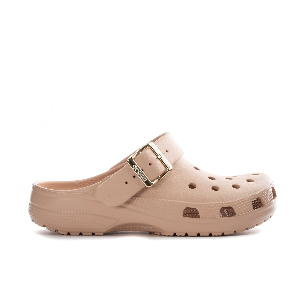 Classic Metallic Buckle Clog - Womens