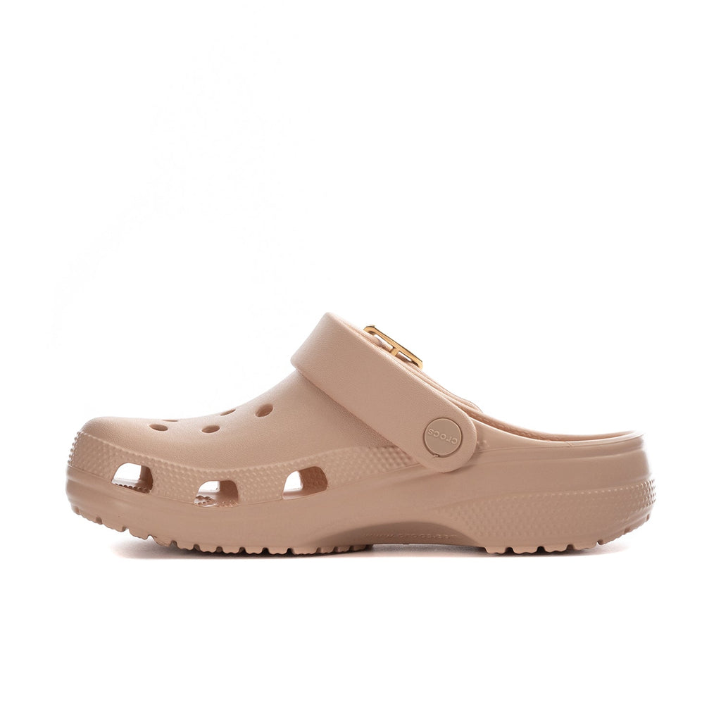 Classic Metallic Buckle Clog - Womens