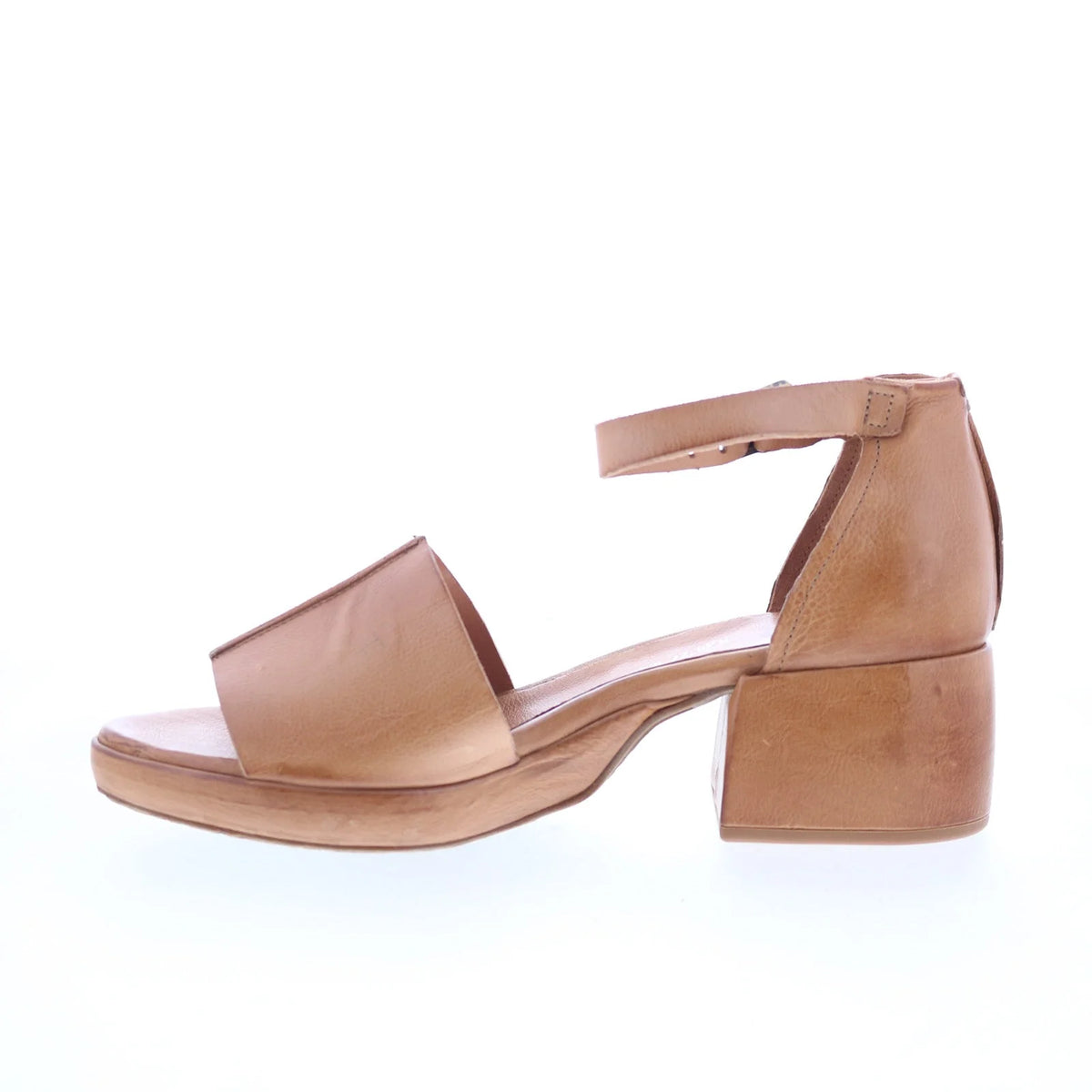 Crue B21003-101-6020 Womens Brown Leather Heeled Sandals Shoes