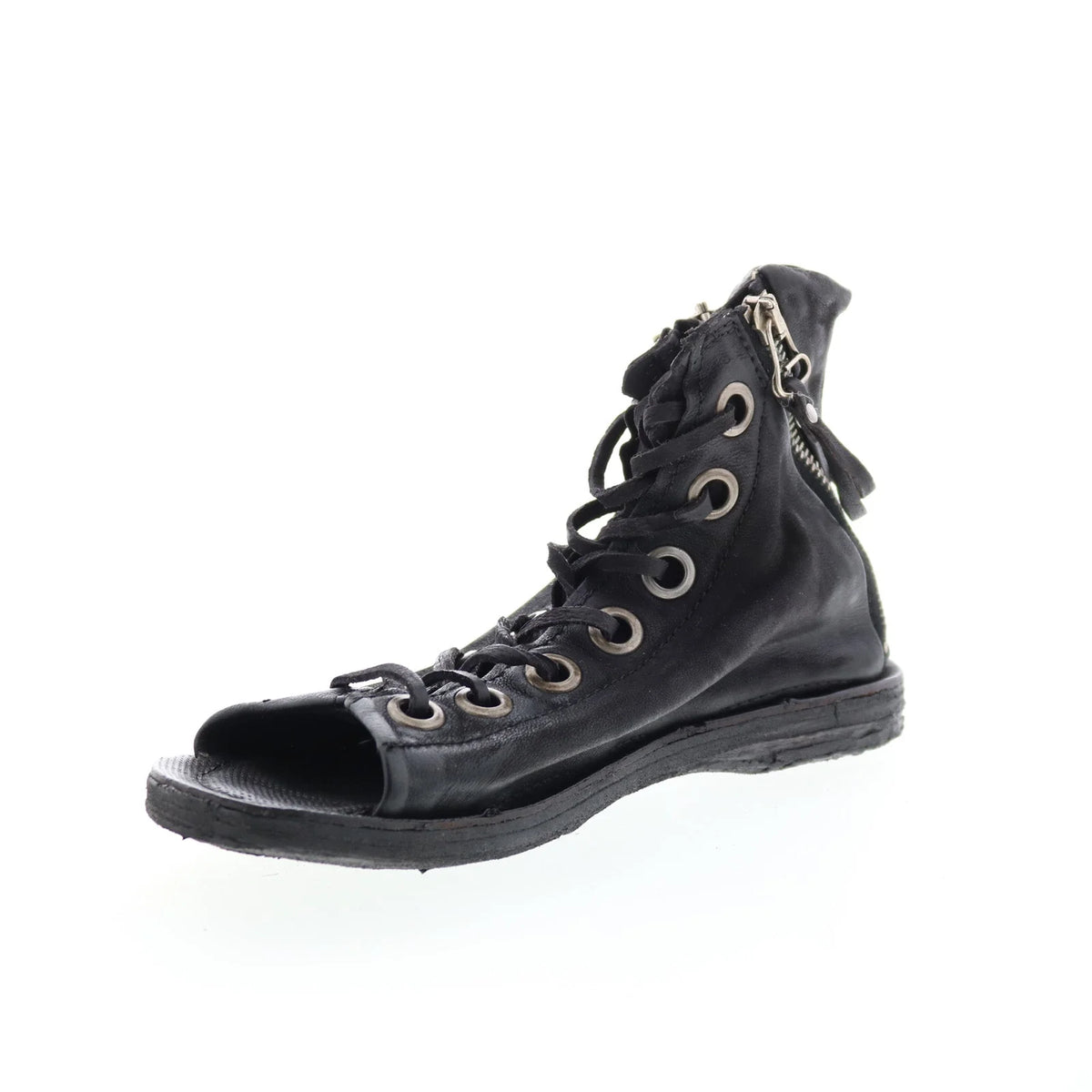 Rhett 534074-302 Womens Black Leather Strap Sandals Shoes