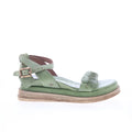 Laird A15022-101-6288 Womens Green Leather Strap Sandals Shoes