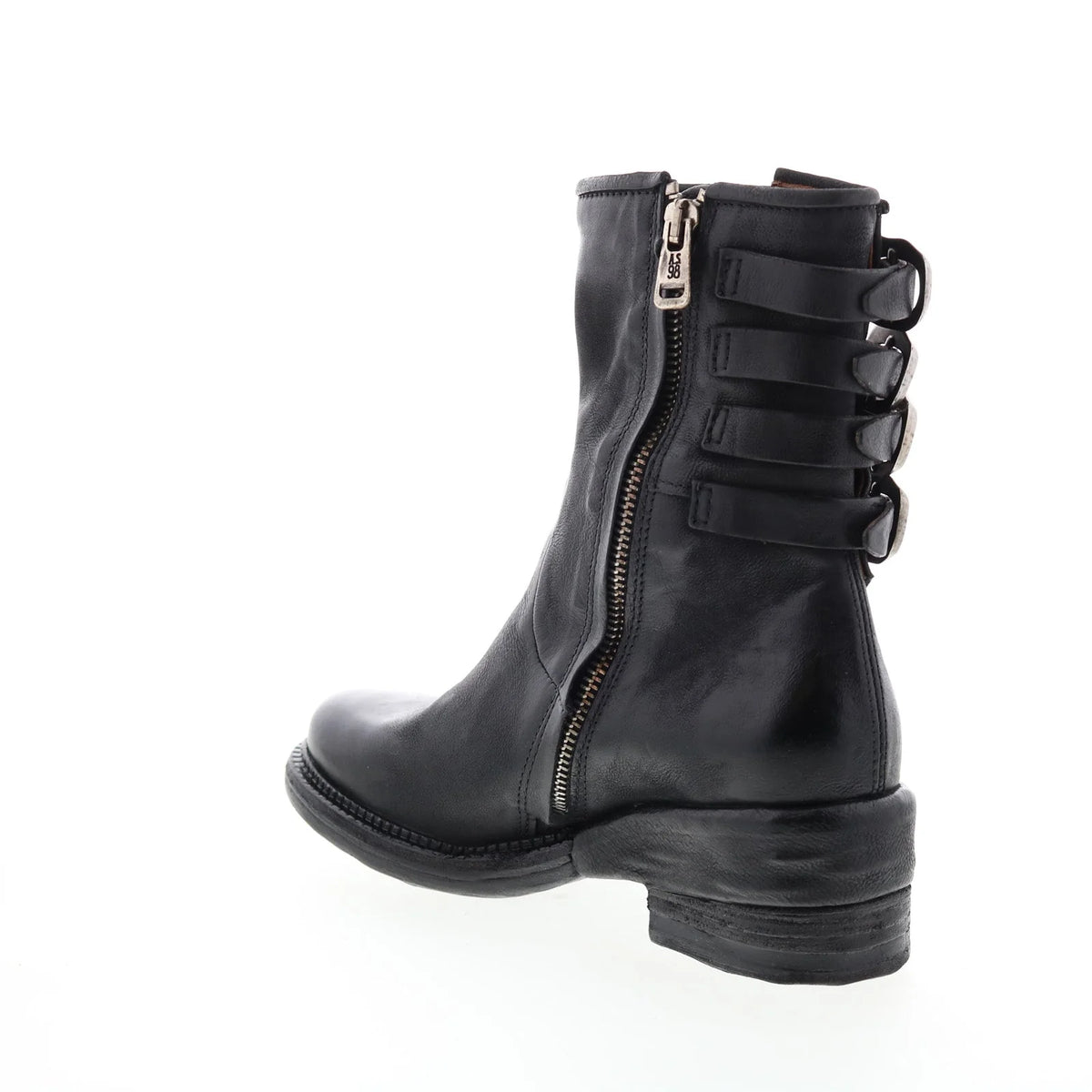 Spero A23215-301 Womens Black Leather Hook & Loop Casual Dress Boots