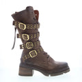 Ellington Womens Brown Leather Zipper Casual Dress Boots