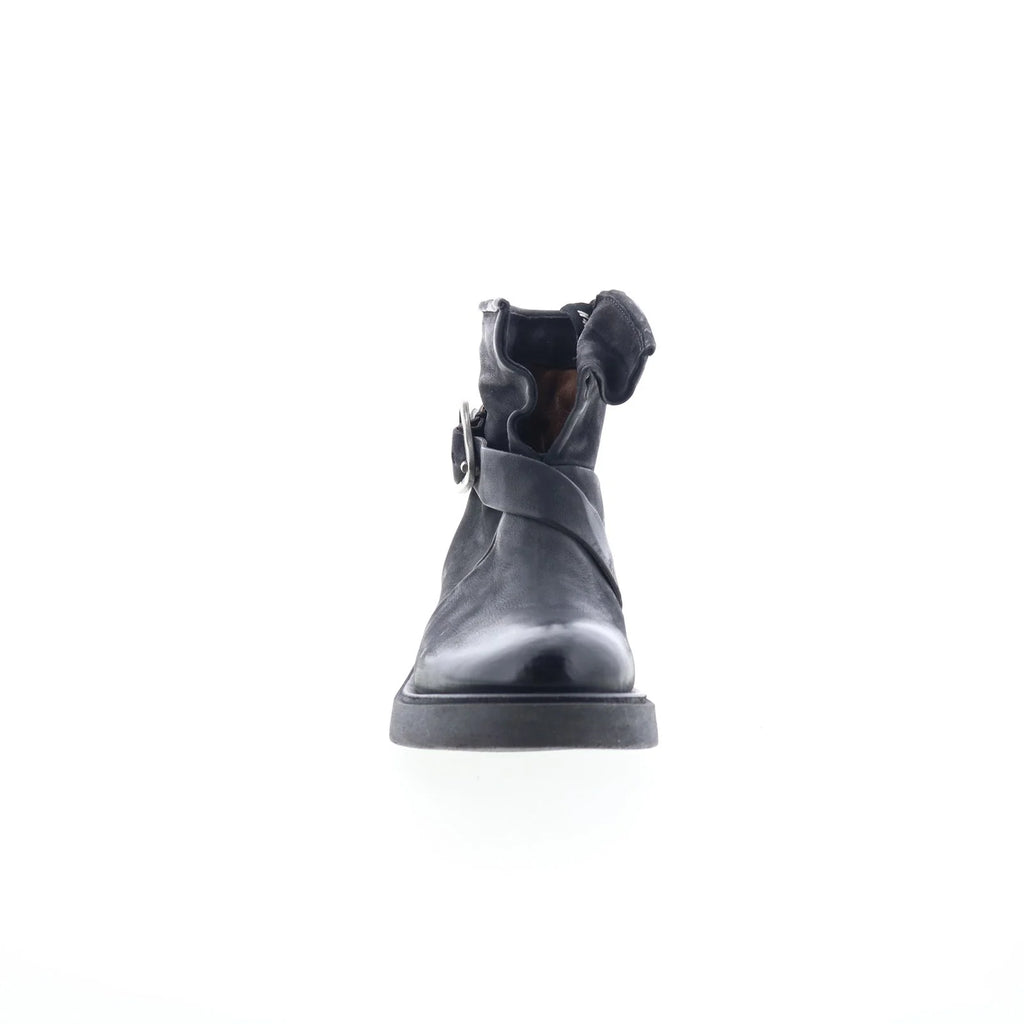 Roan Womens Black Leather Zipper Casual Dress Boots