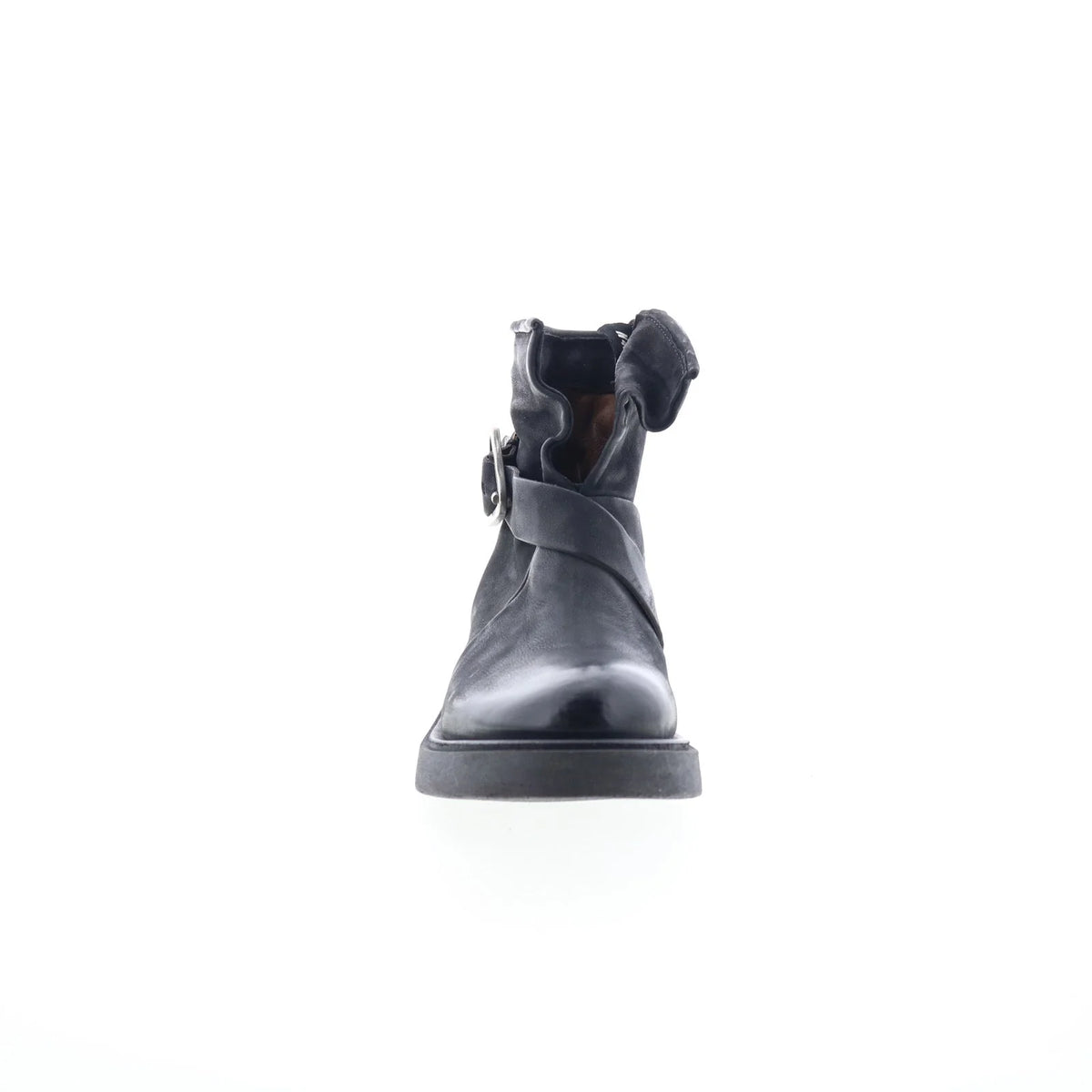Roan Womens Black Leather Zipper Casual Dress Boots