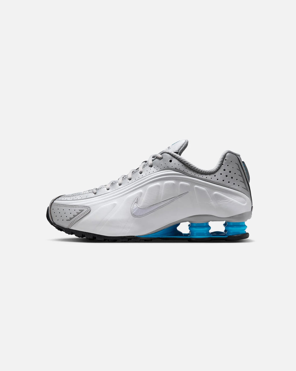 Shox R4 Metallic Silver/Blue