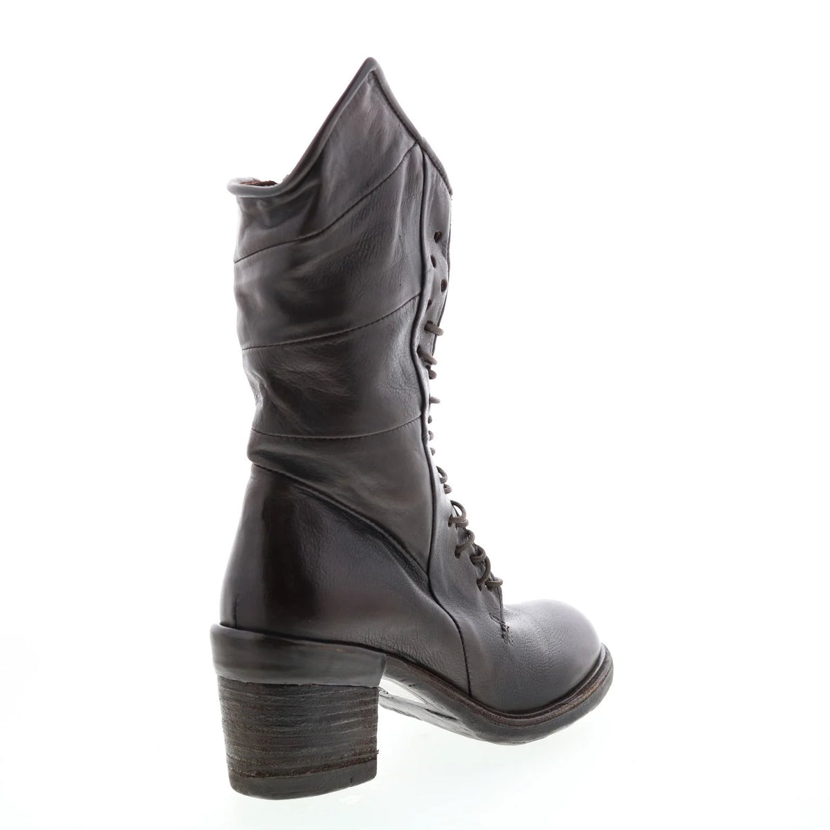 Jasper A24202-101 Womens Brown Leather Lace Up Casual Dress Boots
