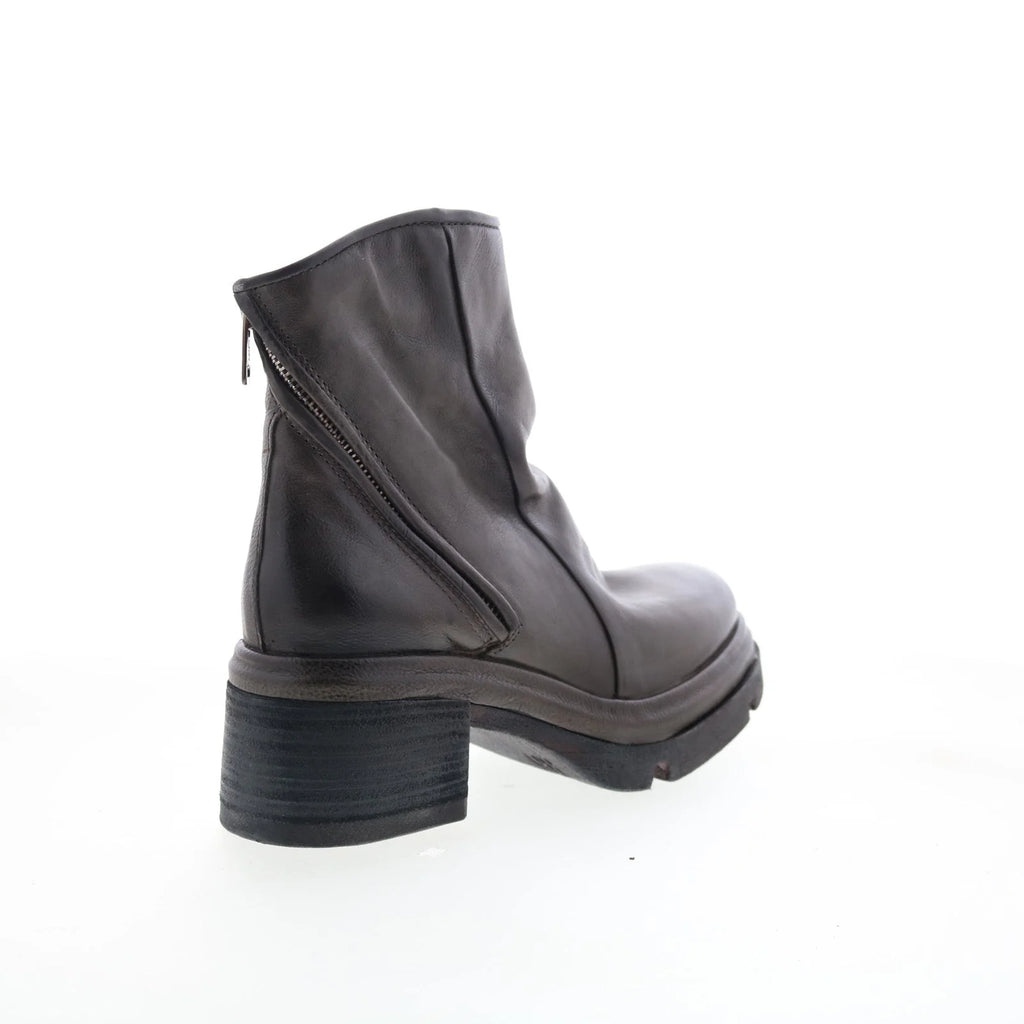 Edgar Womens Brown Leather Zipper Casual Dress Boots