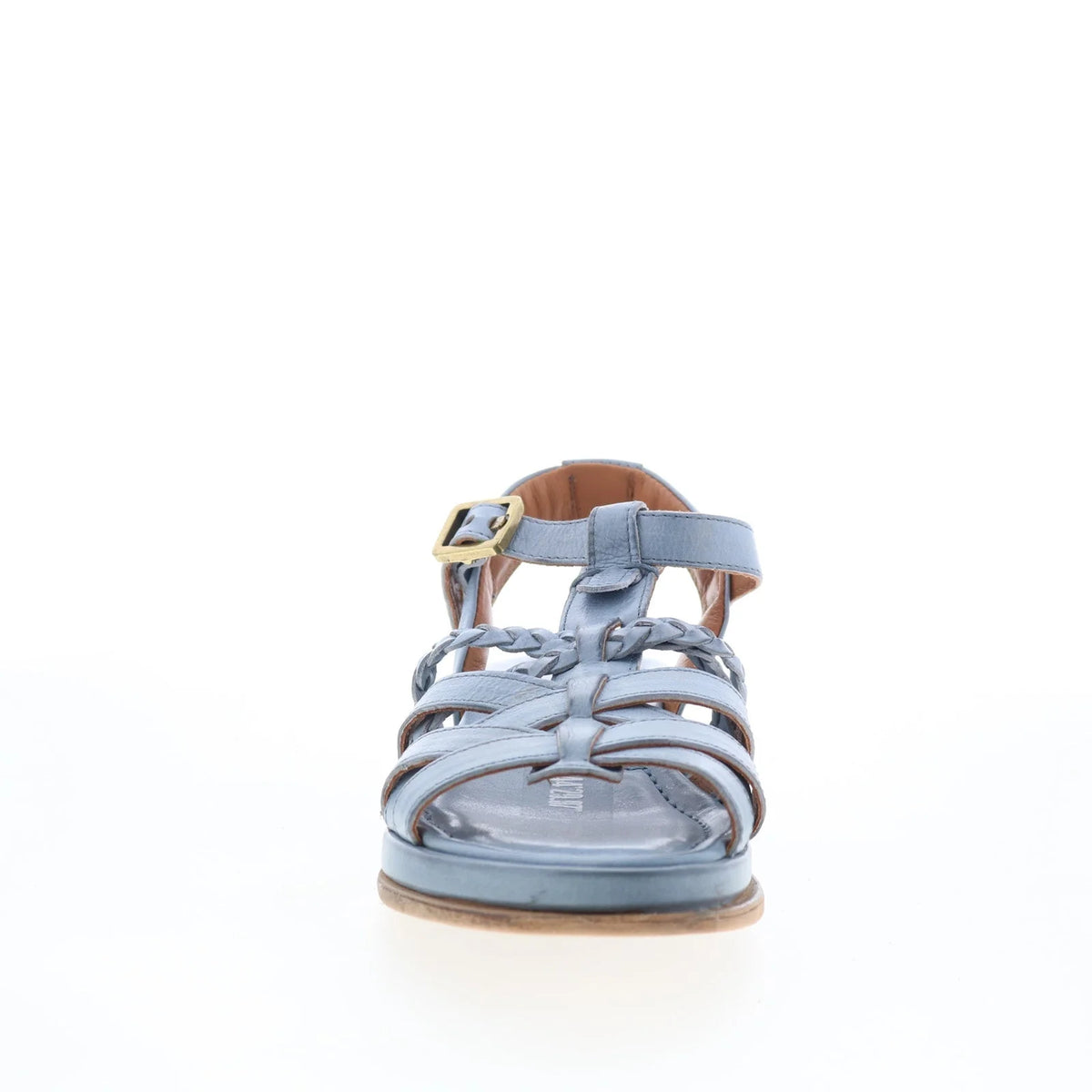 Saul Womens Blue Leather Hook & Loop Strap Sandals Shoes