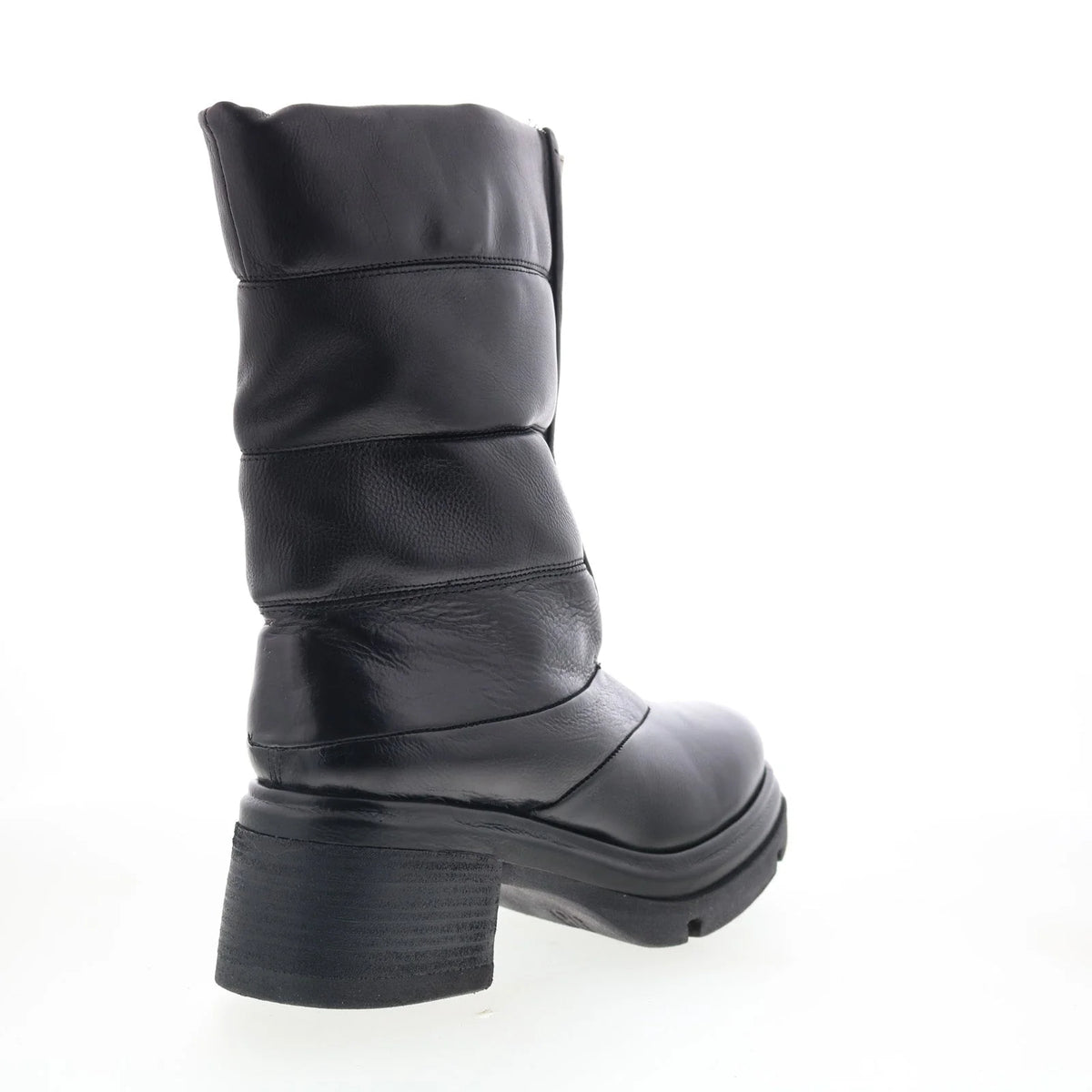 Edwin Womens Black Leather Zipper Casual Dress Boots