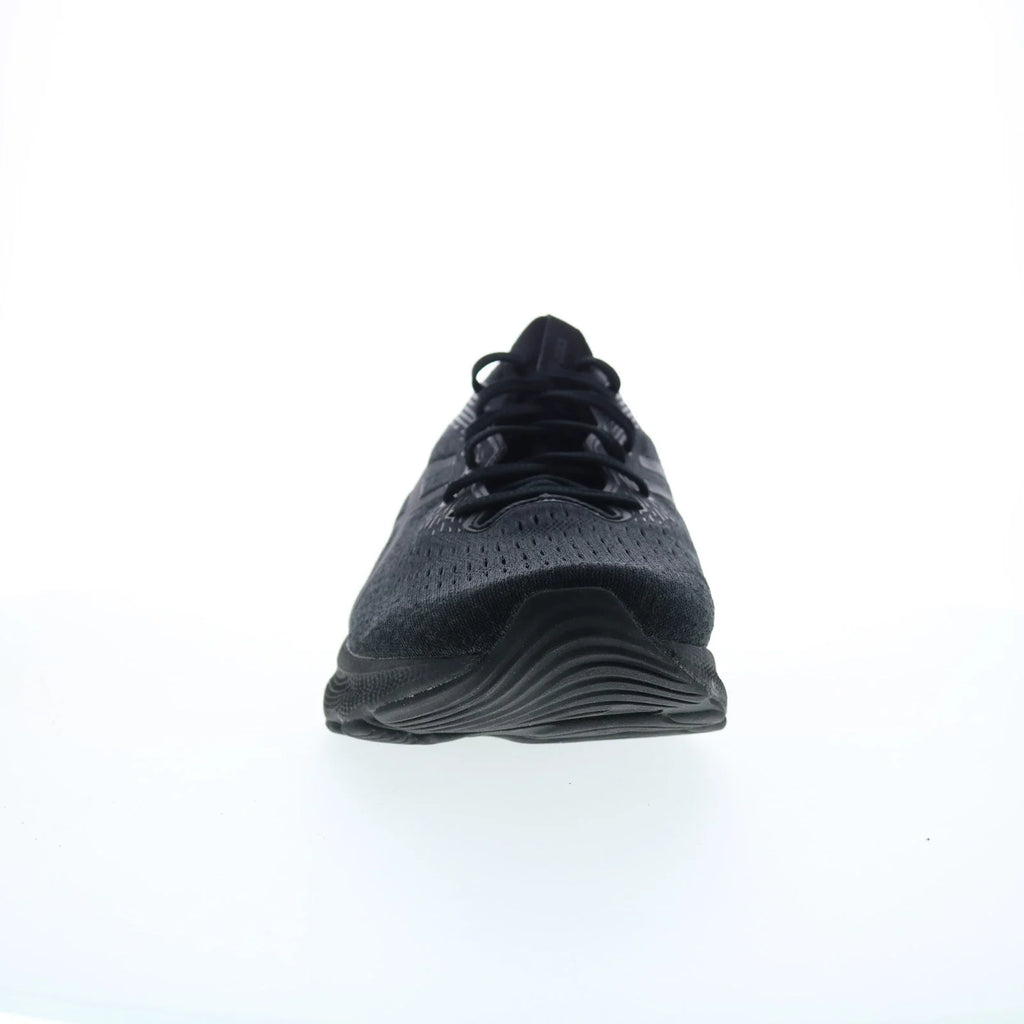 Asics Gel-Nimbus 24 Mens Black Leather Extra Wide Athletic Running Shoes