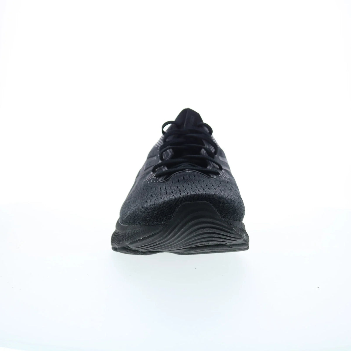 Asics Gel-Nimbus 24 Mens Black Leather Extra Wide Athletic Running Shoes