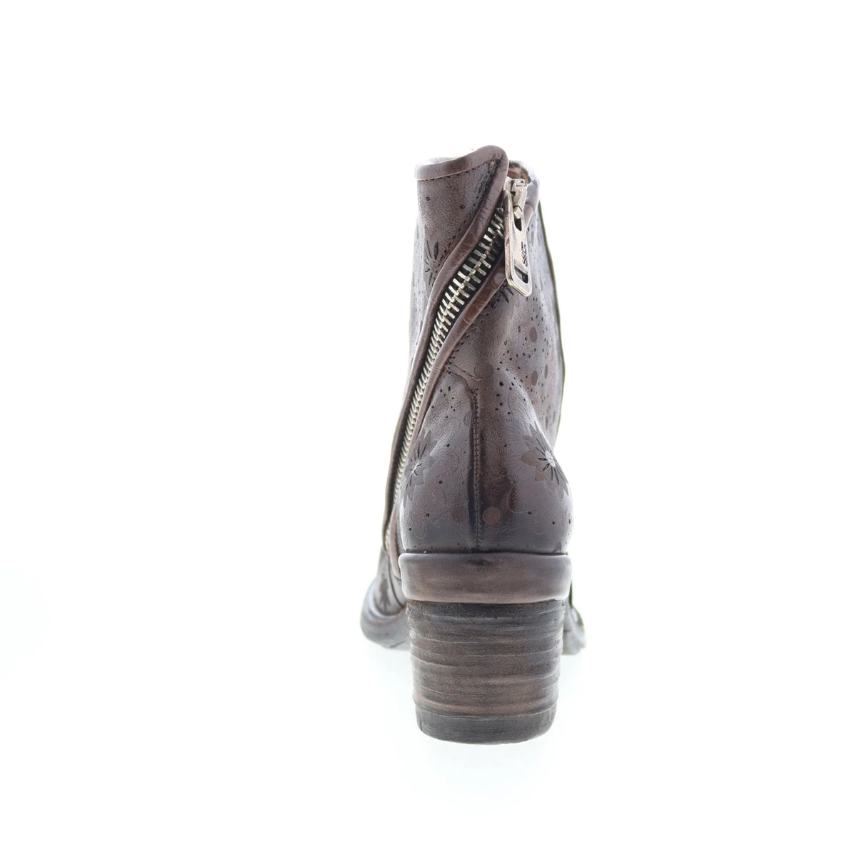 Jase Floral A24214-102-6507 Womens Gray Leather Ankle & Booties Boots