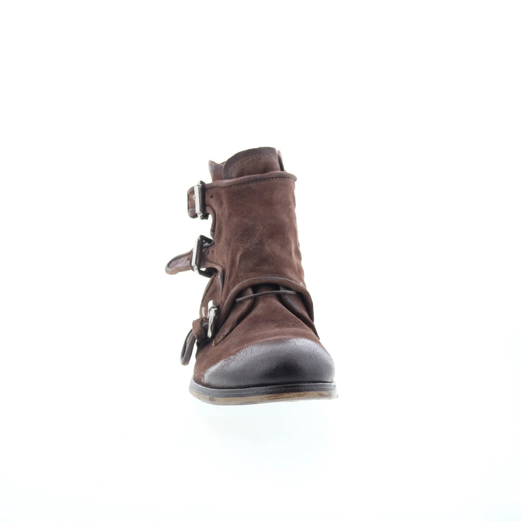 Copper Mens Brown Leather Zipper Casual Dress Boots