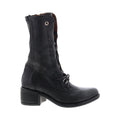 Opie 548213-201 Womens Black Leather Lace Up Casual Dress Boots