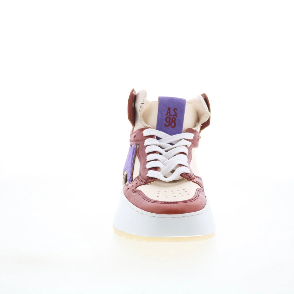Haldon Womens Beige Leather Lace Up Lifestyle Sneakers Shoes