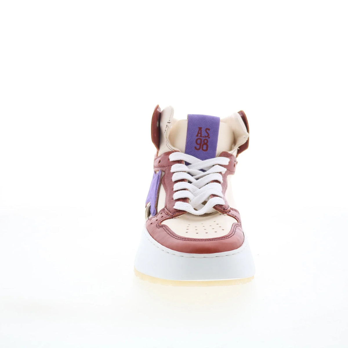 Haldon Womens Beige Leather Lace Up Lifestyle Sneakers Shoes