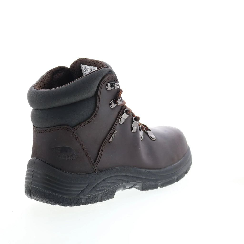 Avenger Framer Soft Toe Electric Hazard Waterproof 6" Mens Brown Work Boots