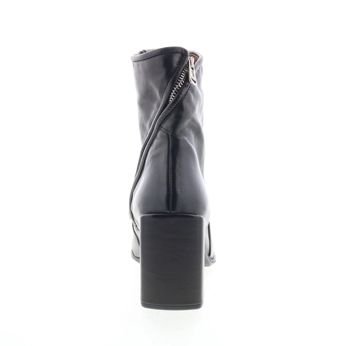 Earl Womens Black Leather Zipper Ankle & Booties Boots