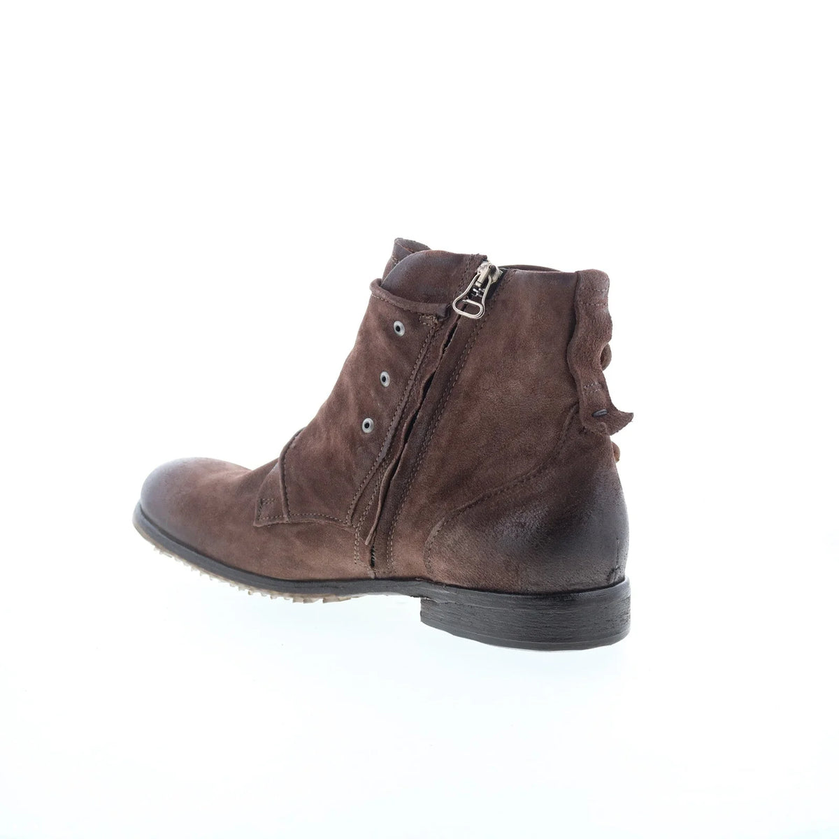 Copper Mens Brown Leather Zipper Casual Dress Boots