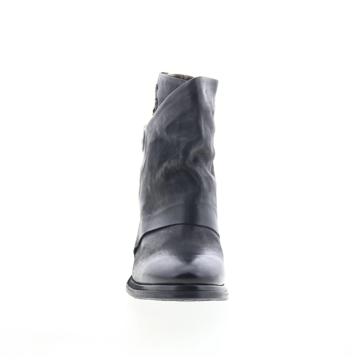 Swanson Womens Black Leather Zipper Ankle & Booties Boots