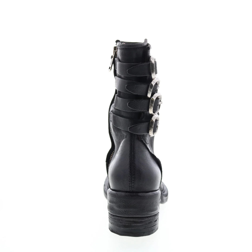 Spero A23215-301 Womens Black Leather Hook & Loop Casual Dress Boots