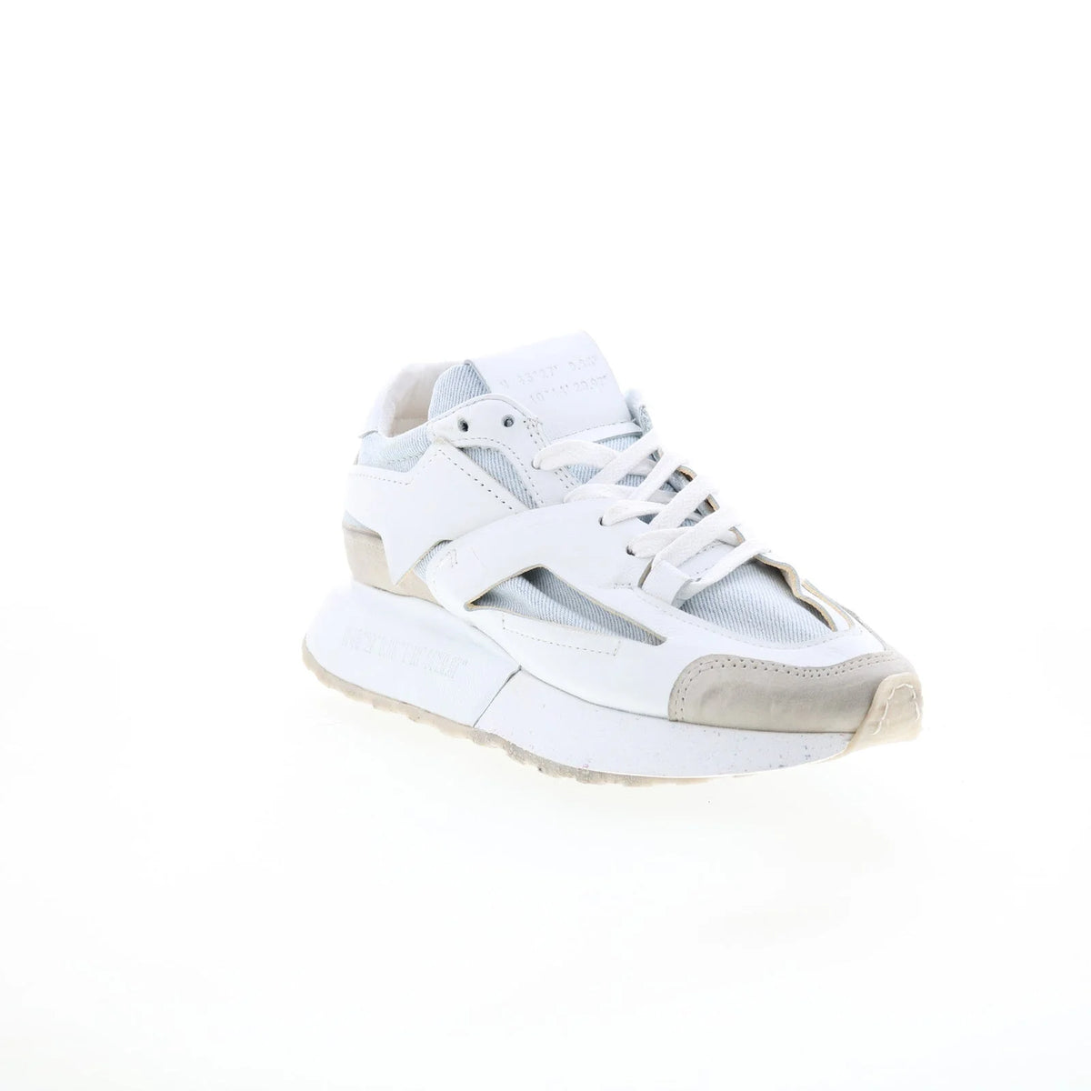 Evander Womens White Synthetic Lace Up Lifestyle Sneakers Shoes
