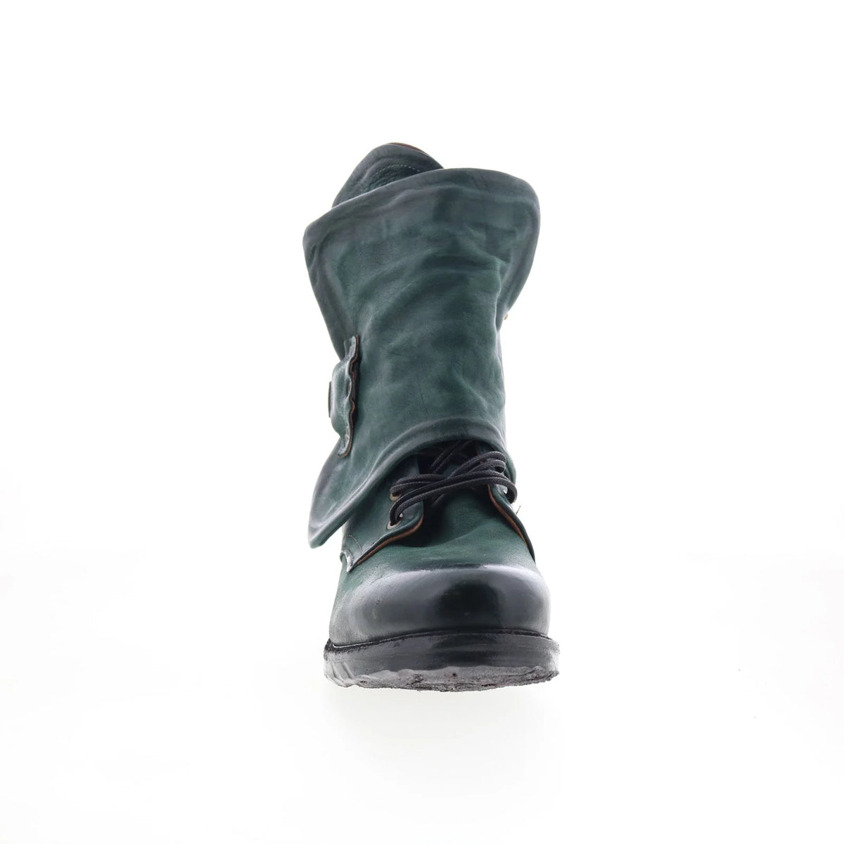 Simon 717204-1201-0001 Womens Green Leather Ankle & Booties Boots