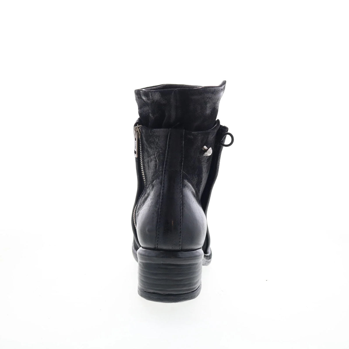 Ibsen Womens Black Leather Zipper Casual Dress Boots