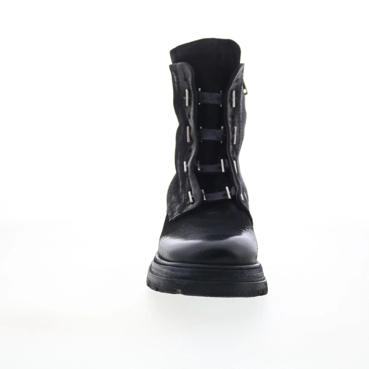 Lanford Womens Black Leather Zipper Casual Dress Boots