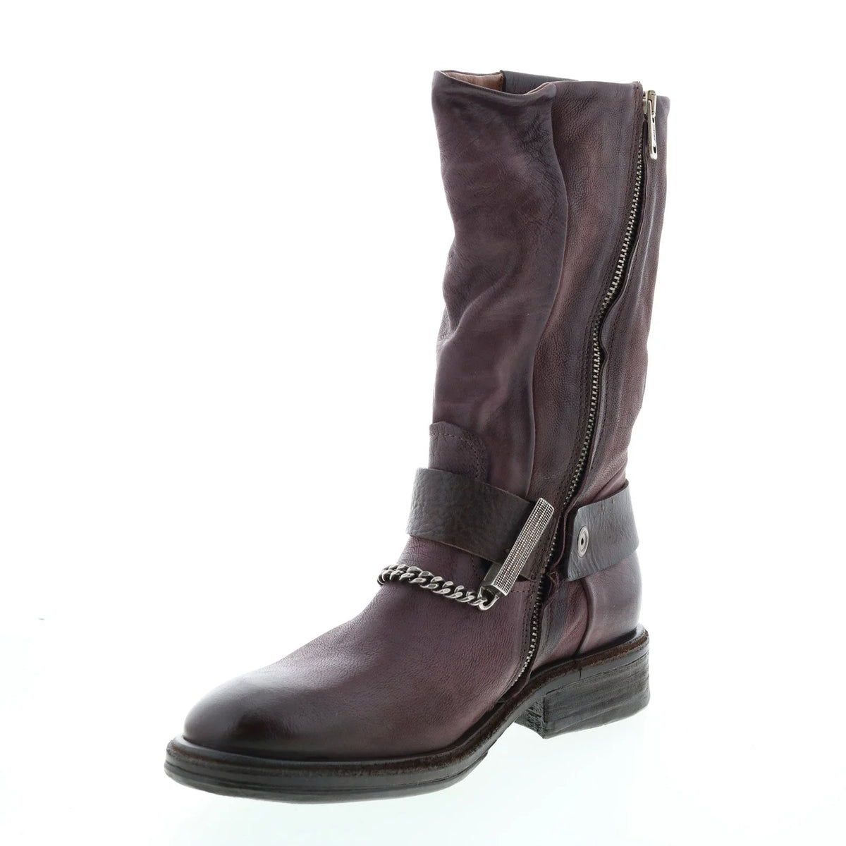 Frey A51305-301 Womens Brown Leather Hook & Loop Casual Dress Boots