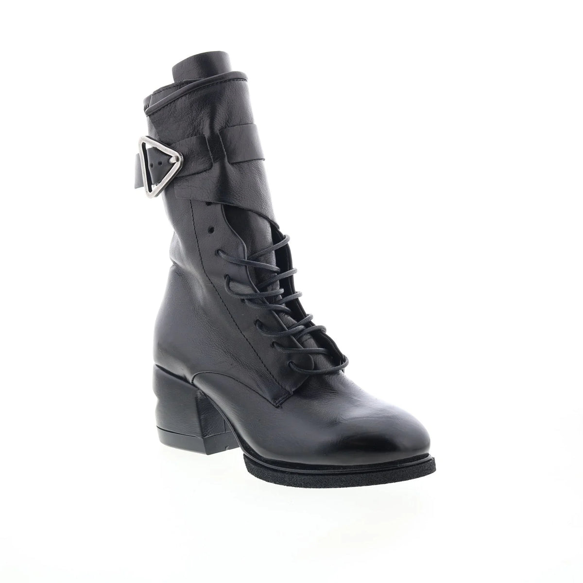Layne Womens Black Leather Zipper Casual Dress Boots