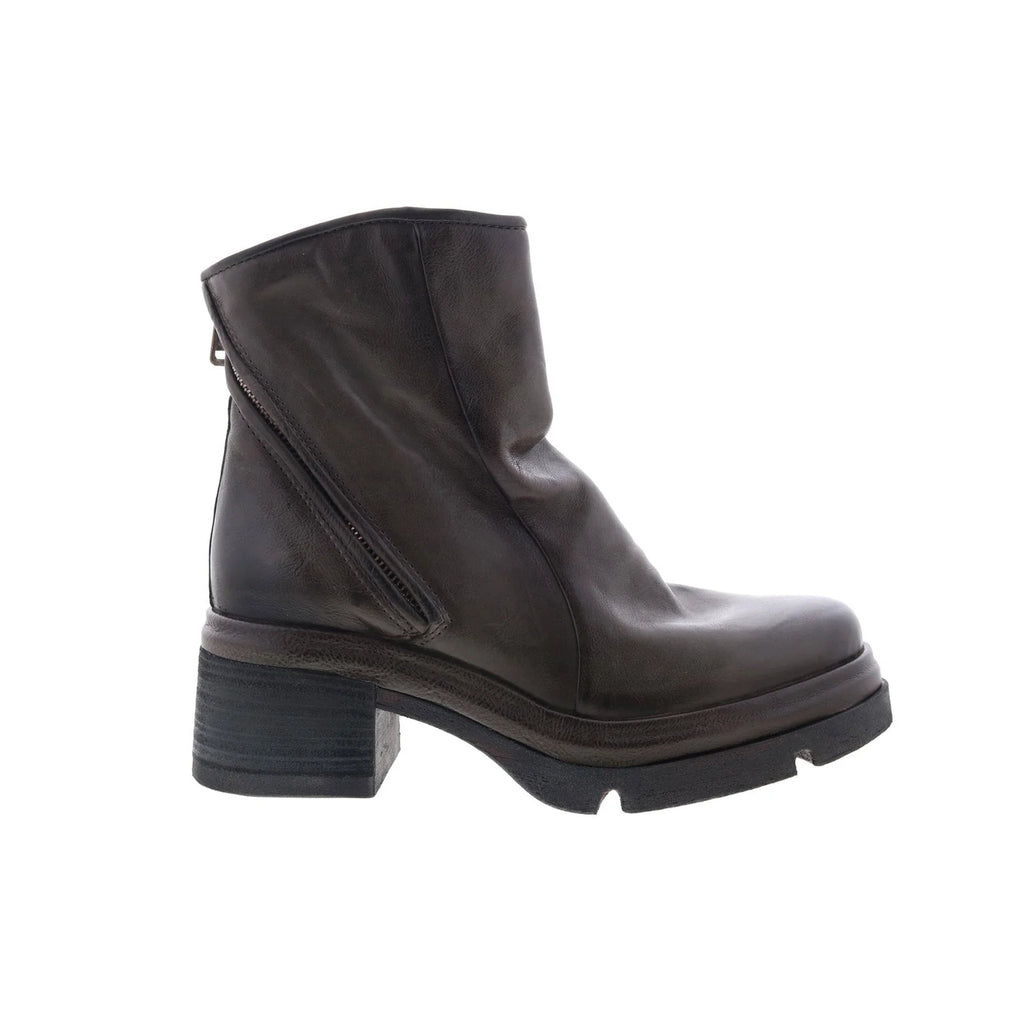 Edgar Womens Brown Leather Zipper Casual Dress Boots